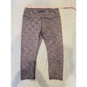 *3/$15 RBX Women's Gray Space Dye Leggings Size L Yoga Gym Running Activewear